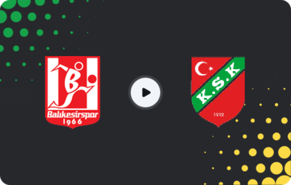 Where to watch Balıkesirspor — Karşıyaka, 3. Lig - Group 4, 25.01.2026