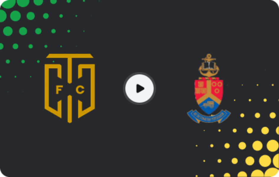 Where to watch Cape Town City — University of Pretoria, 1st Division, 27.01.2026