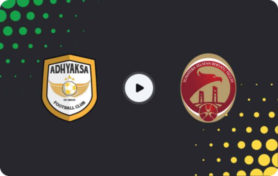 Where to watch Adhyaksa — Sriwijaya FC, Liga 2, 29.01.2026