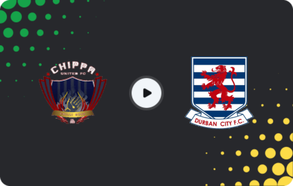 Where to watch Chippa United — Durban City, Premiership, 31.01.2026