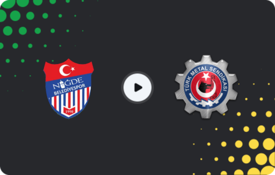 Where to watch Niğde Belediyesispor — Türk Metal 1963, 3. Lig - Group 2, 01.02.2026
