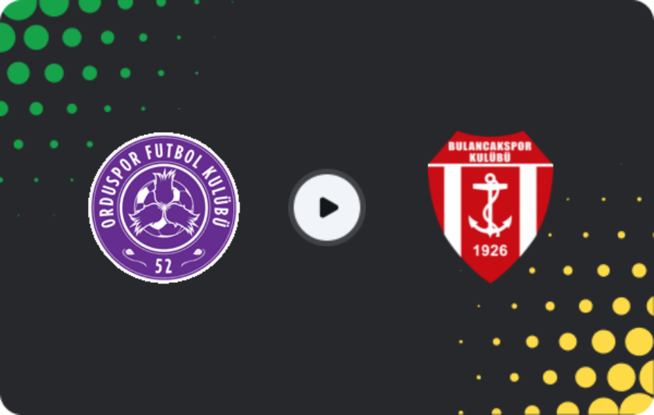 Where to watch Yeni Orduspor — 1926 Bulancak, 3. Lig - Group 3, 01.02.2026