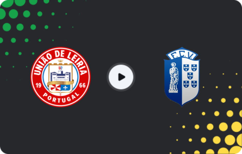 Where to watch União Leiria U23 — Vizela U23, Liga Revelação U23, 07.02.2026