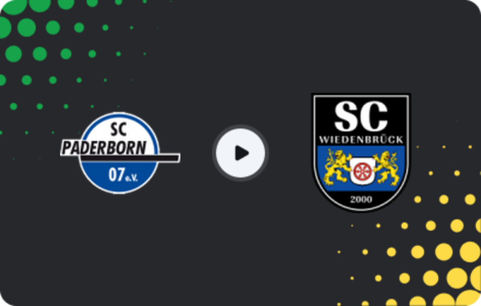 Where to watch Paderborn II — Wiedenbrück, Regionalliga - West, 08.02.2026