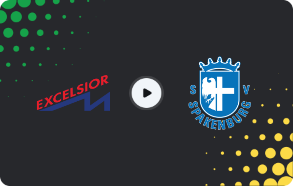 Where to watch Excelsior Maassluis — Spakenburg, Tweede Divisie, 07.02.2026