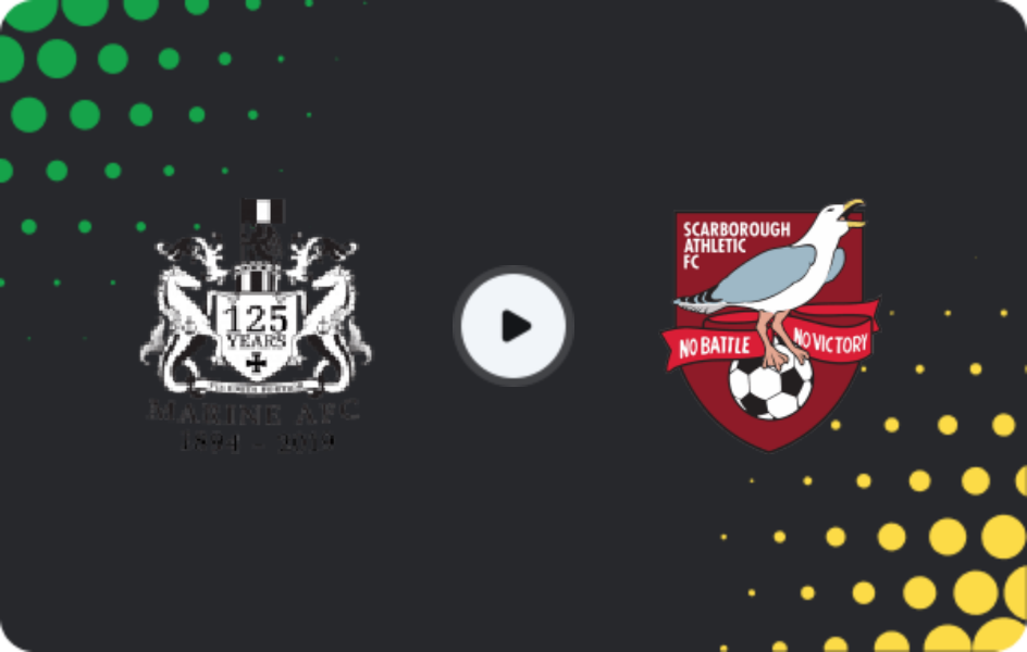 Where to watch Marine — Scarborough Athletic, National League - North, 07.02.2026