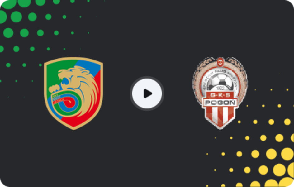 Where to watch Miedz Legnica — Pogoń Grod. Mazowiecki, 1 Liga, 07.02.2026