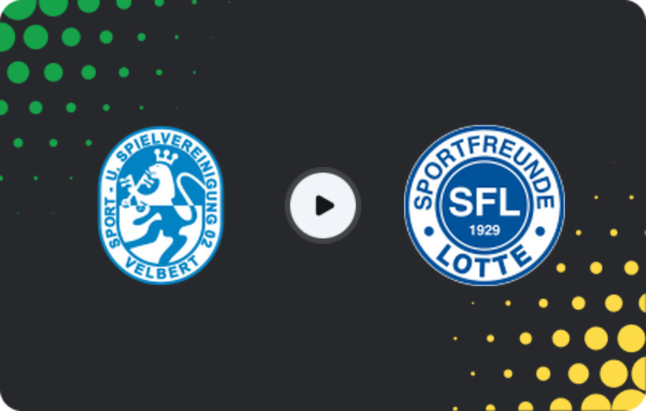 Where to watch SSVg Velbert — Sportfreunde Lotte, Regionalliga - West, 16.01.2026