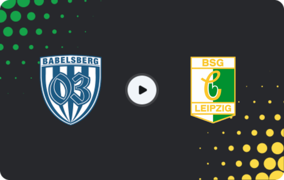 Where to watch SV Babelsberg 03 — BSG Chemie Leipzig, Regionalliga - Nordost, 08.02.2026