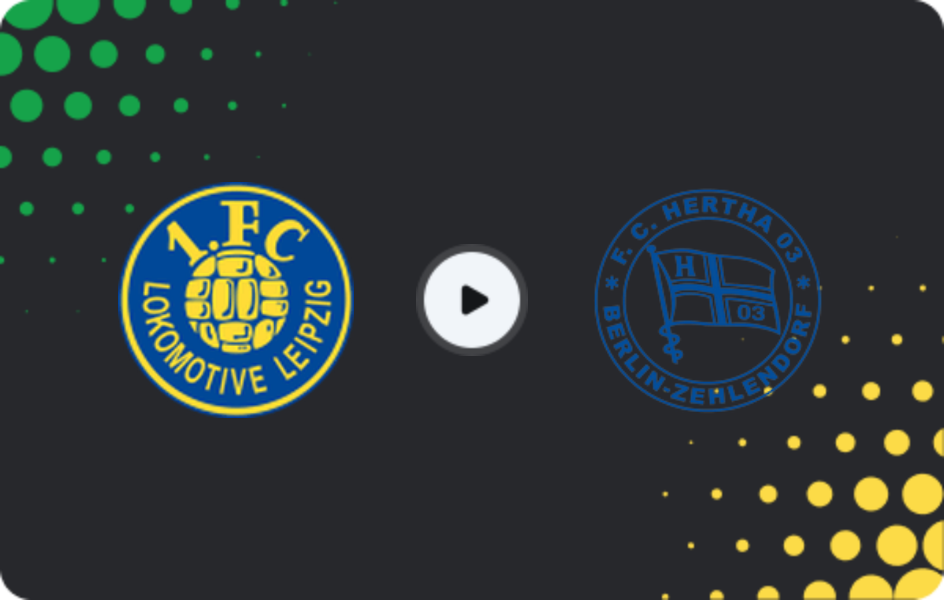 Where to watch Lokomotive Leipzig — Hertha Zehlendorf, Regionalliga - Nordost, 06.02.2026