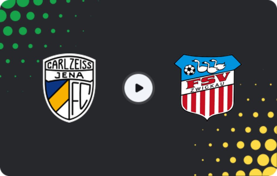 Where to watch FC Carl Zeiss Jena — FSV Zwickau, Regionalliga - Nordost, 08.02.2026