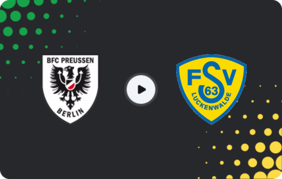 Where to watch BFC Preussen — Luckenwalde, Regionalliga - Nordost, 07.02.2026