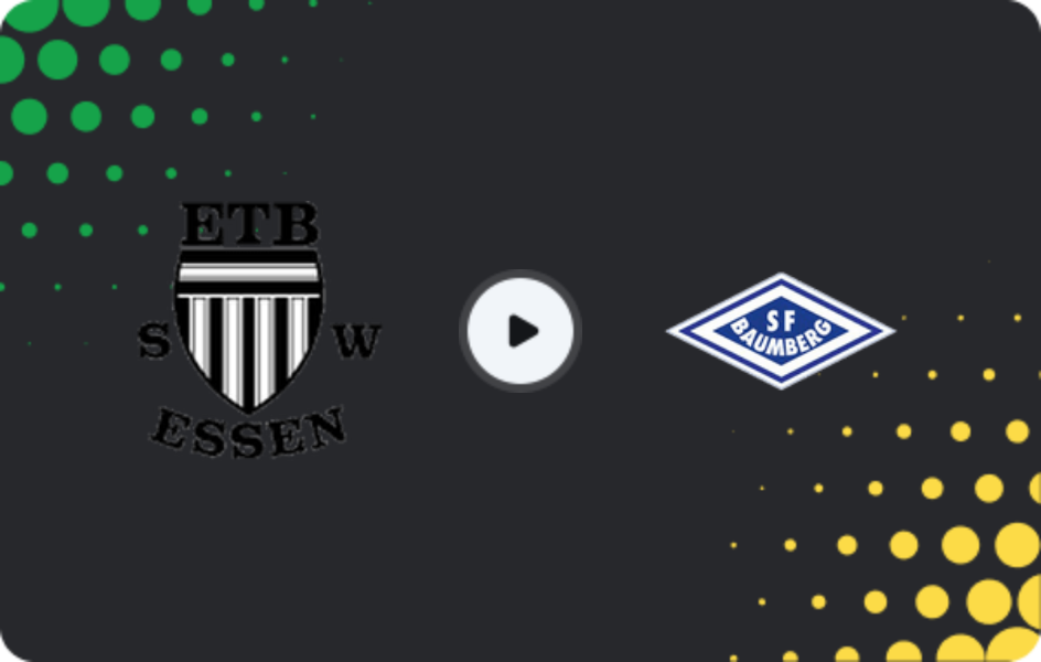 Where to watch SW Essen — SF Baumberg, Oberliga - Niederrhein, 08.02.2026