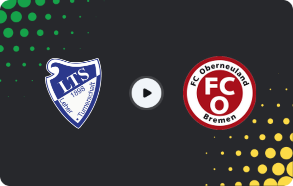 Where to watch Leher TS — Oberneuland, Oberliga - Bremen, 08.02.2026