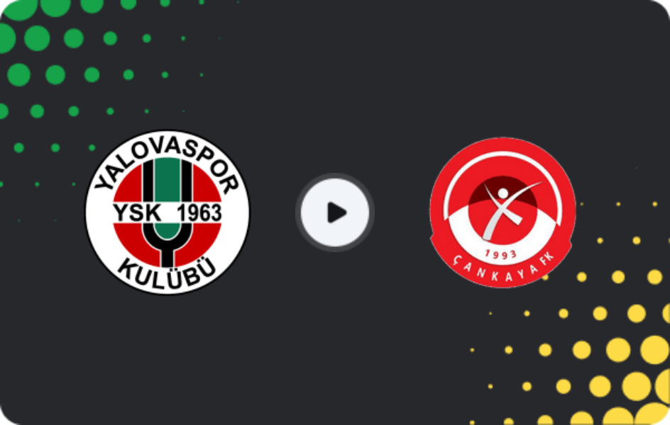 Where to watch Yalova Yeşilovaspor — Çankaya FK, 3. Lig - Group 1, 08.02.2026
