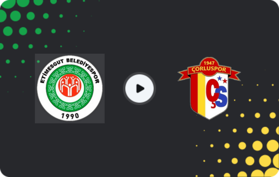 Where to watch Etimesgut Belediyespor — Çorluspor 1947, 3. Lig - Group 1, 08.02.2026