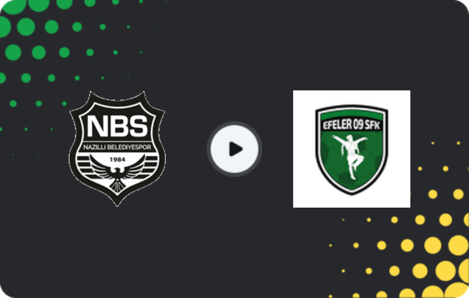 Where to watch Nazilli Belediyespor — Efeler 09 Spor, 3. Lig - Group 4, 08.02.2026