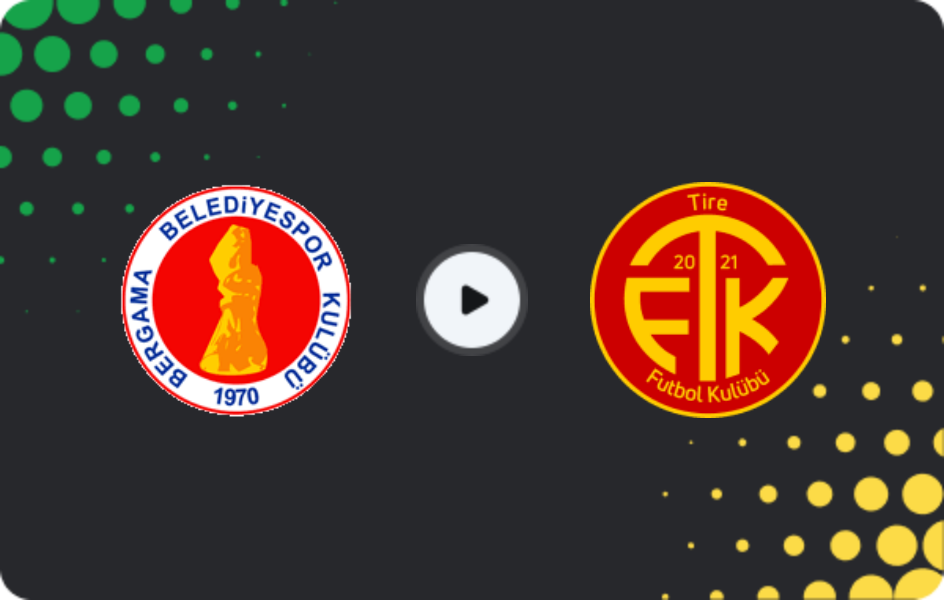 Where to watch Bergama Belediyespor — Tire 2021 FK, 3. Lig - Group 4, 08.02.2026