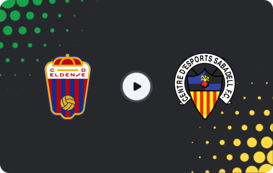 Where to watch Eldense — Sabadell, Primera Federación – Group 2, 08.02.2026