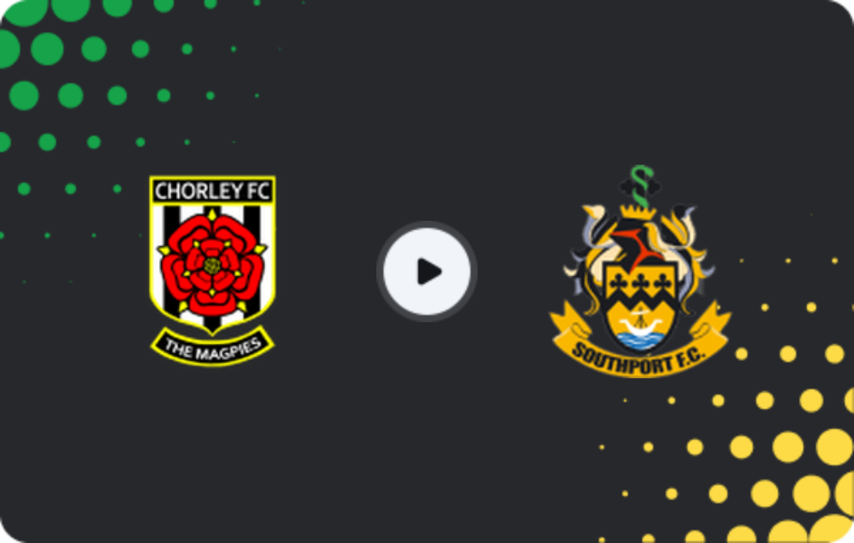 Where to watch Chorley — Southport, National League - North, 10.02.2026