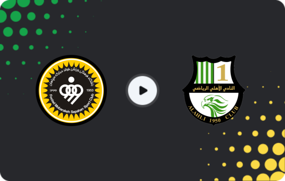Where to watch Sepahan — Al Ahli Doha, AFC Champions League Two, 11.02.2026