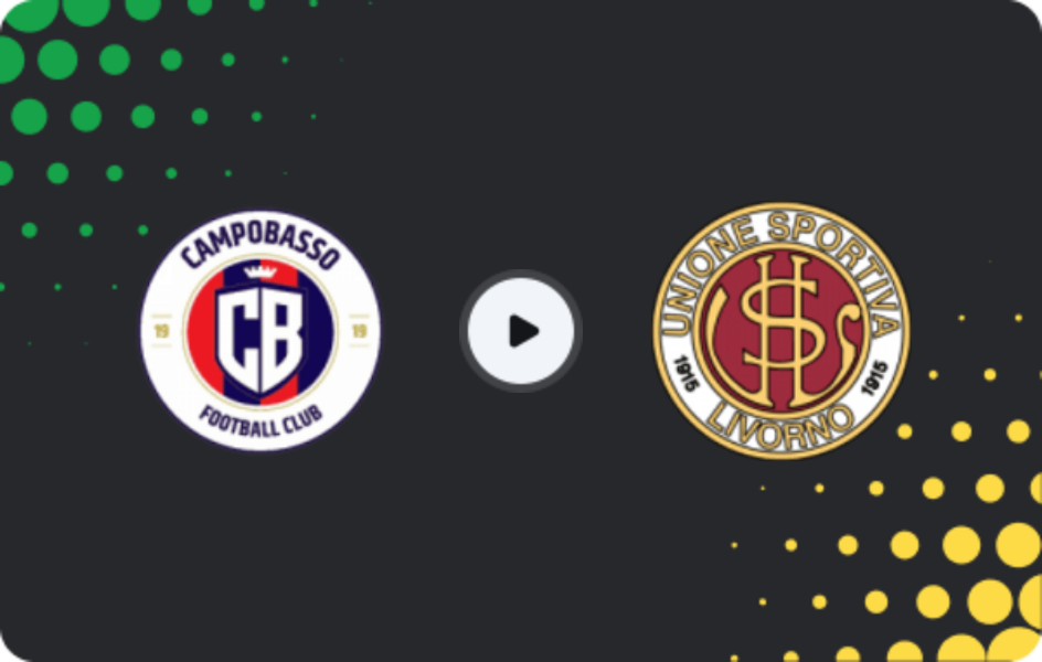 Where to watch Città di Campobasso — Livorno, Serie C - Girone B, 12.02.2026