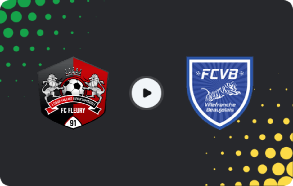 Where to watch Fleury 91 — Villefranche, Championnat National, 13.02.2026