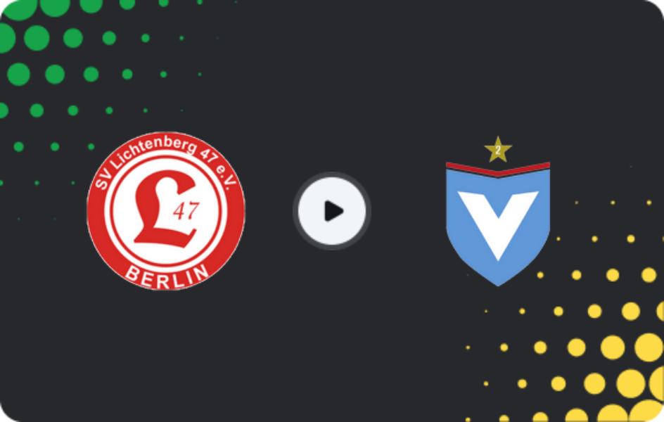 Where to watch Lichtenberg — Viktoria Berlin, NOFV-Oberliga Nord, 14.02.2026