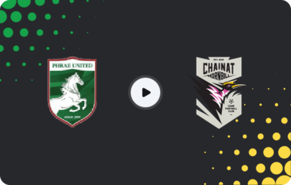 Where to watch Phrae United — Chainat, League 2, 14.02.2026