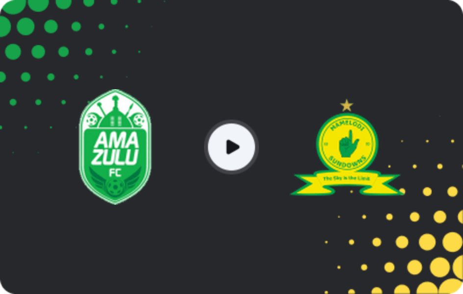 Where to watch Amazulu — Mamelodi Sundowns, Premiership, 14.02.2026