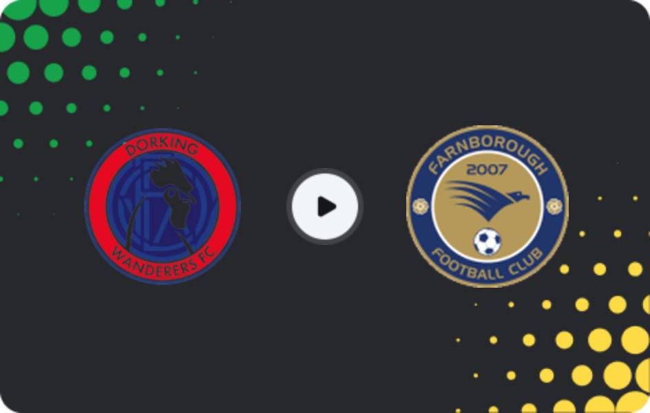 Where to watch Dorking Wanderers — Farnborough, National League - South, 14.02.2026