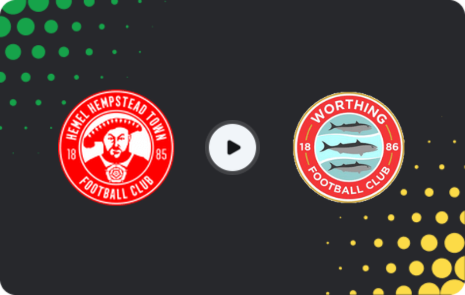 Where to watch Hemel Hempstead Town — Worthing, National League - South, 14.02.2026