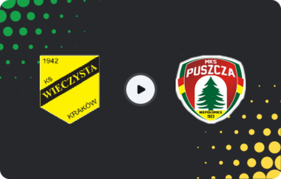 Where to watch Wieczysta Kraków — Puszcza Niepołomice, 1 Liga, 14.02.2026