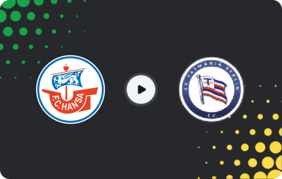 Where to watch Hansa Rostock II — Tasmania Berlin, NOFV-Oberliga Nord, 15.02.2026