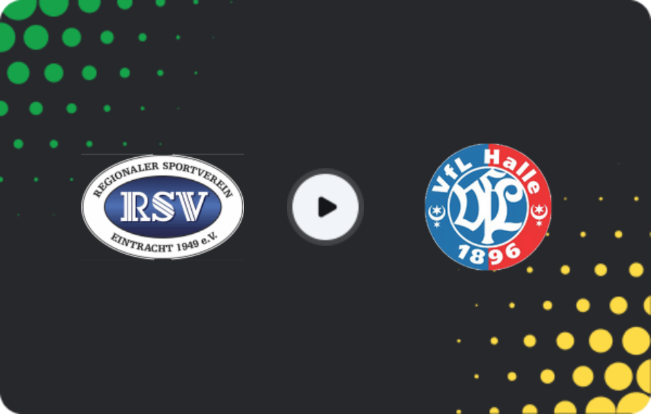 Where to watch RSV Eintracht — VfL Halle, NOFV-Oberliga Süd, 15.02.2026