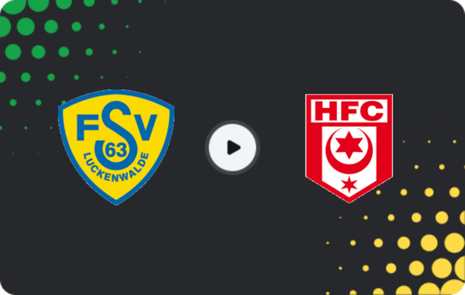 Where to watch Luckenwalde — Hallescher FC, Regionalliga - Nordost, 15.02.2026