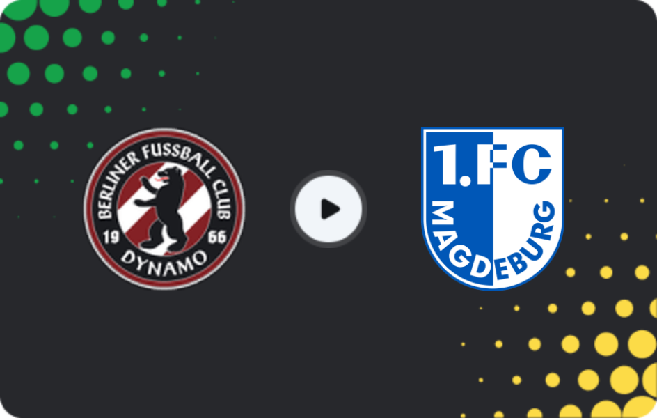 Where to watch BFC Dynamo — Magdeburg II, Regionalliga - Nordost, 15.02.2026