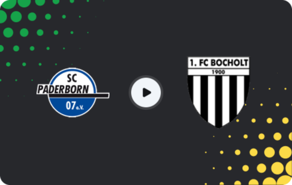 Where to watch Paderborn II — FC Bocholt, Regionalliga - West, 15.02.2026