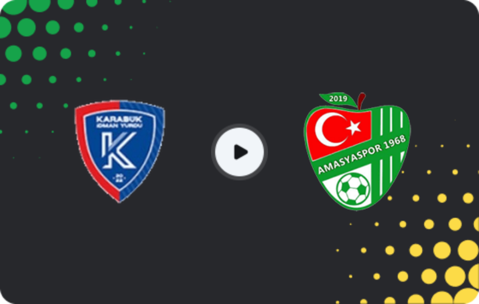 Where to watch Karabük İdman Yurdu — Amasyaspor 1968, 3. Lig - Group 3, 15.02.2026