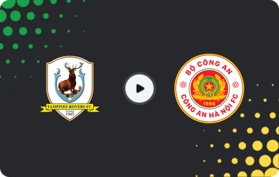 Where to watch Tampines Rovers — Công An Hà Nội, AFC Champions League Two, 18.02.2026