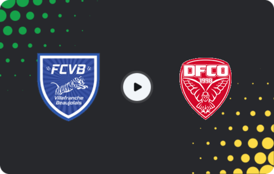 Where to watch Villefranche — Dijon, Championnat National, 20.02.2026