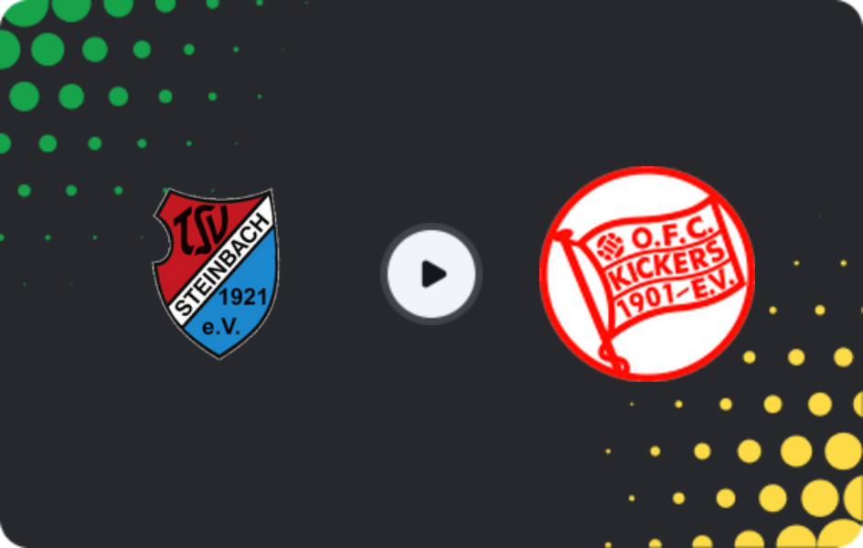 Where to watch TSV Steinbach — Kickers Offenbach, Regionalliga - SudWest, 21.02.2026