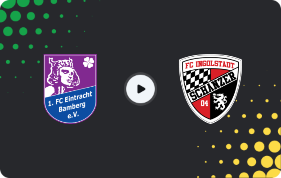 Where to watch Eintracht Bamberg — Ingolstadt II, Oberliga - Bayern Nord, 21.02.2026