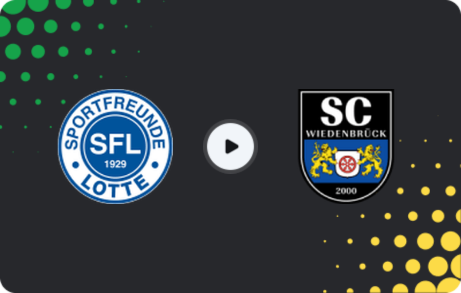Where to watch Sportfreunde Lotte — Wiedenbrück, Regionalliga - West, 21.02.2026