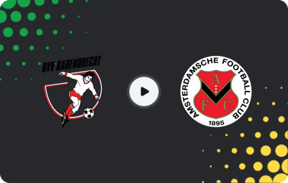 Where to watch Barendrecht — AFC Amsterdam, Tweede Divisie, 21.02.2026