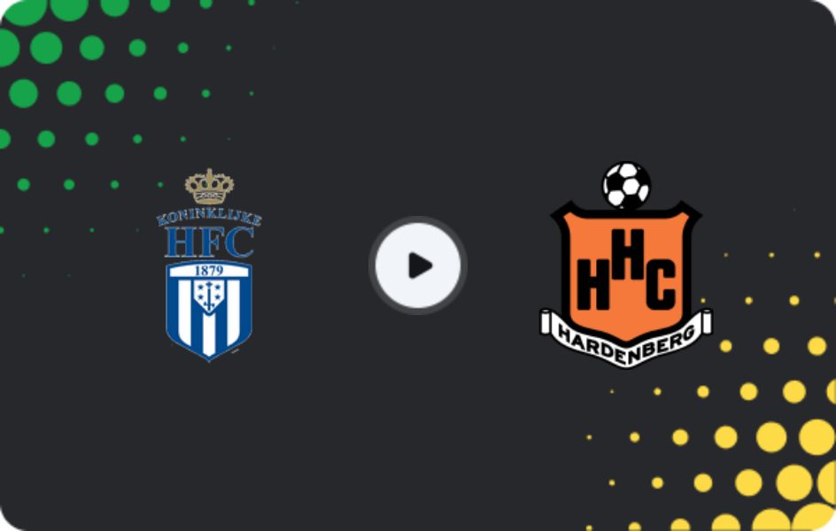 Where to watch Koninklijke HFC — HHC, Tweede Divisie, 21.02.2026