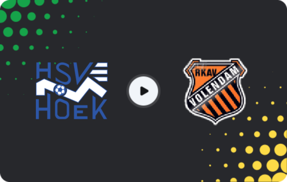 Where to watch Hoek — RKAV Volendam, Tweede Divisie, 21.02.2026