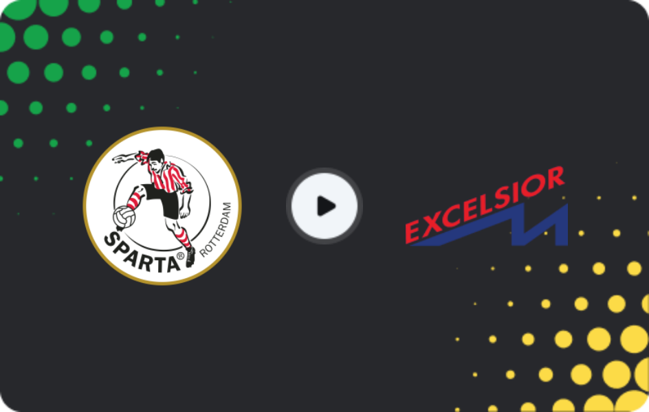Where to watch Sparta Rotterdam II — Excelsior Maassluis, Tweede Divisie, 21.02.2026