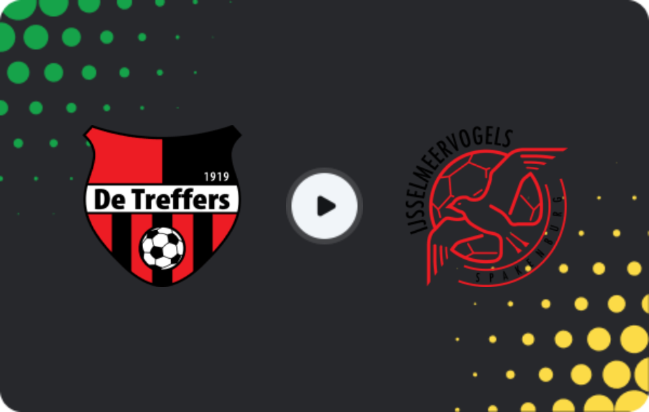 Where to watch De Treffers — Ijsselmeervogels, Tweede Divisie, 21.02.2026