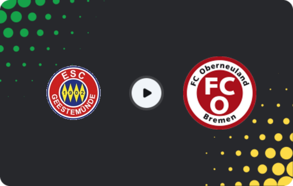 Where to watch Geestemünde — Oberneuland, Oberliga - Bremen, 22.02.2026